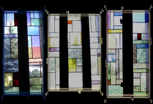 Die Fenster wurden expressionistisch gestaltet. Westansicht der kirche